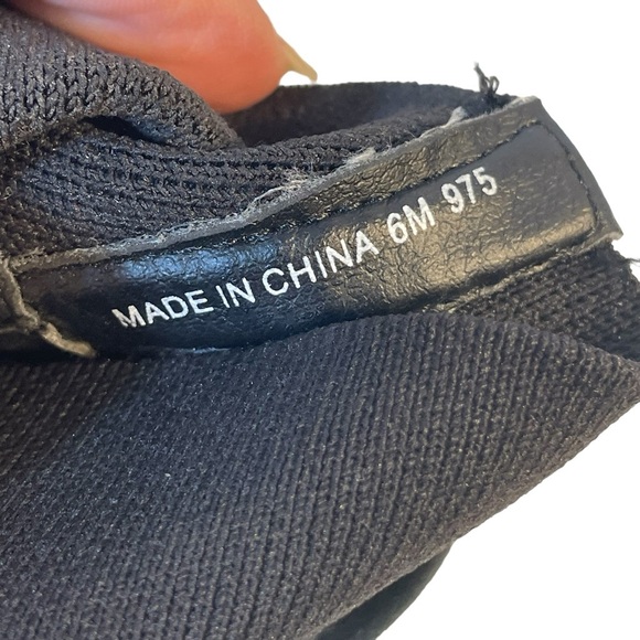 Steve Madden Black Neoprene Stretch Open Toe Ankle Bootie Block Heel Shoes Sz 6 - Picture 10 of 10